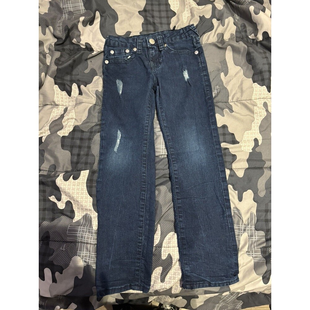 True Religion Toddler Boy Geno Relaxed Slim Denim Jeans Dark Wash. Size 8. EUC